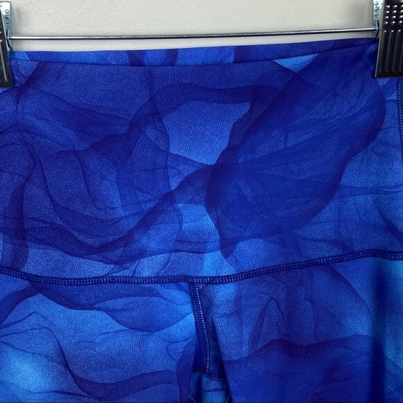 Lululemon High Rise Wunder Under Crops‎ Blue Midnight Size 2 Luxtreme Leggings - Picture 8 of 13